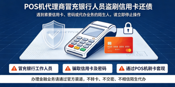 星驿付警惕：有POS机代理商冒充银行人员盗刷信用卡还债？